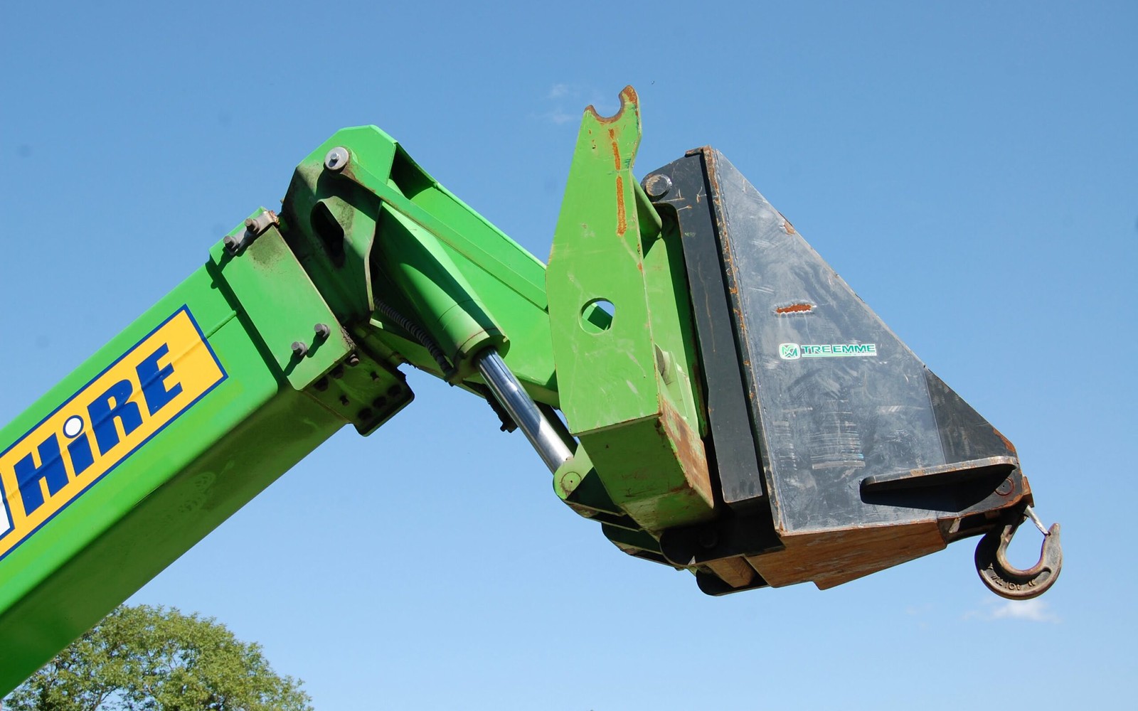 Heavy machinery working on an active jobsite